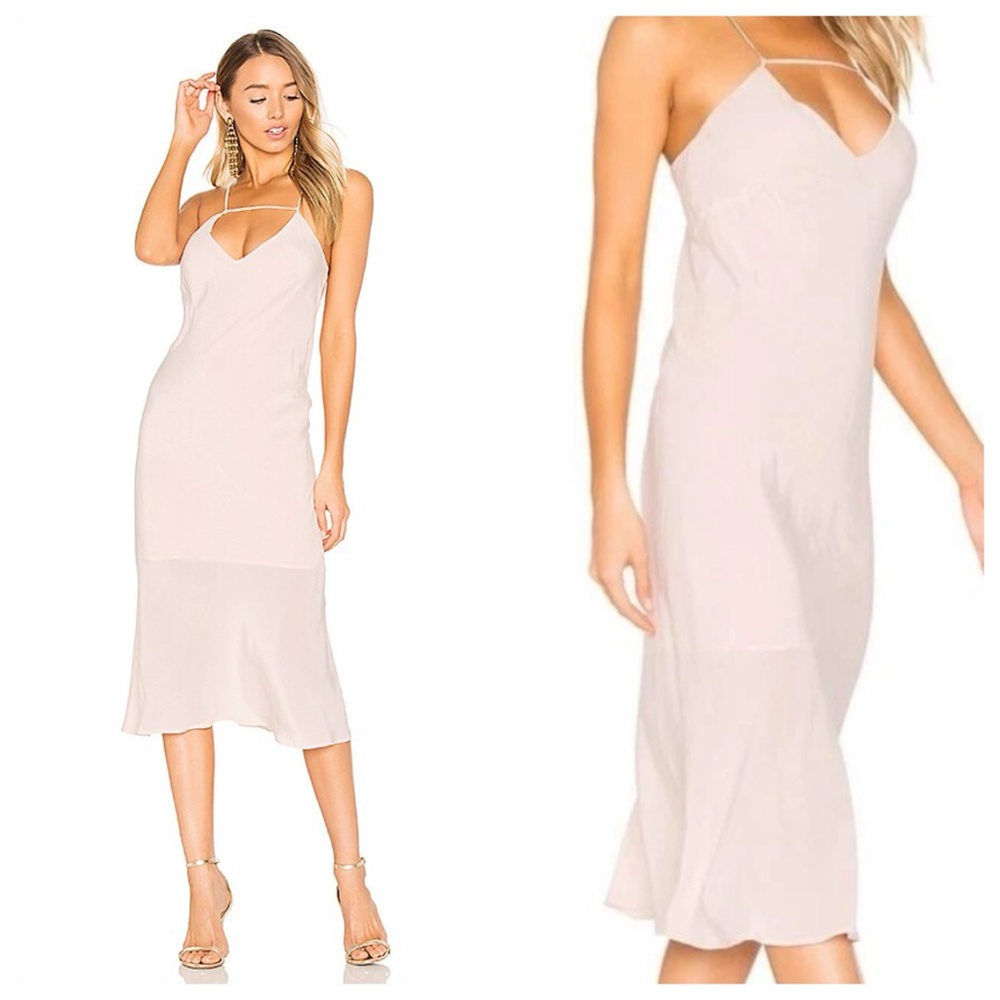 REVOLVE SUBOO Amore Slip Dress in Sorbet PINK